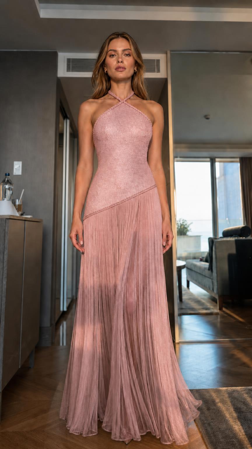 Front view of the pink color variant