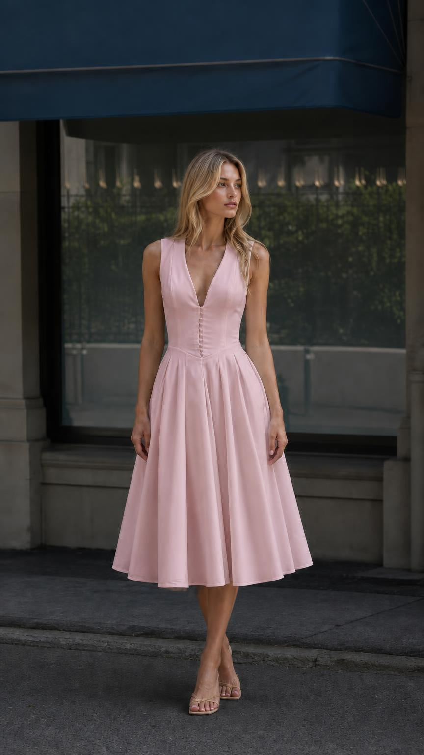 Front full view of the pink color variant