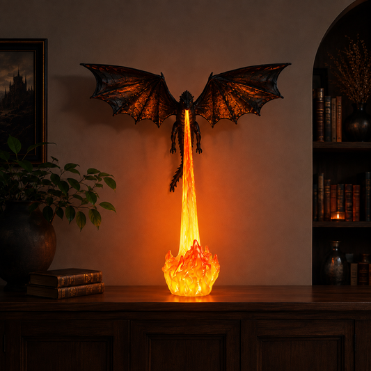 Fire Breathing Dragon Lamp